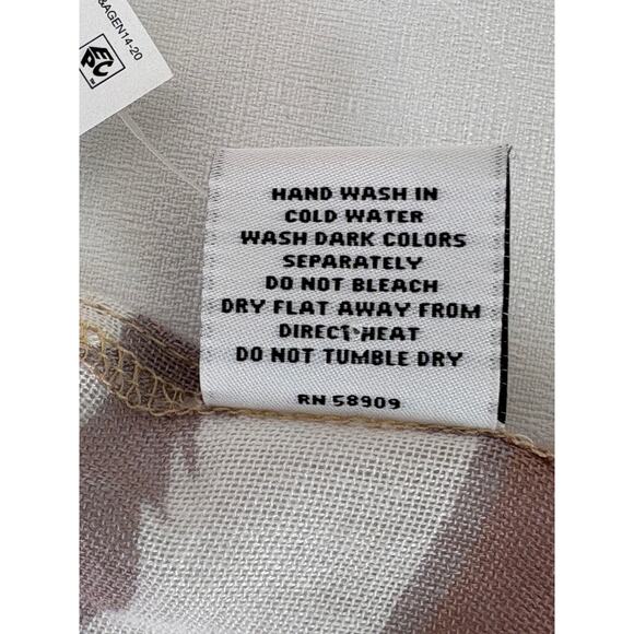 Anna & Ava Cover Up Shawl Top One Size Blush Kimono Tropical Zebra Print Resort - Picture 7 of 11